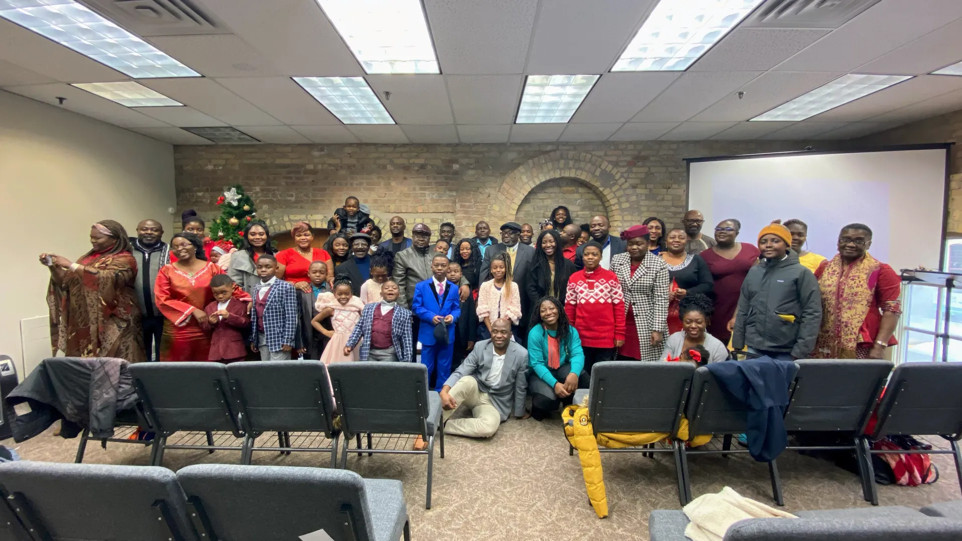 Living Water Baptist Church congregation gathered in worship