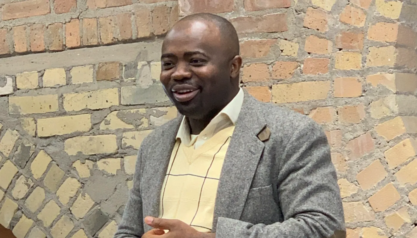 Pastor leading the service